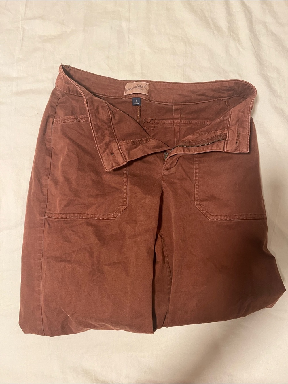Universal Thread Rust-Colored High-Rise Straight Pants - Picture 4 of 4